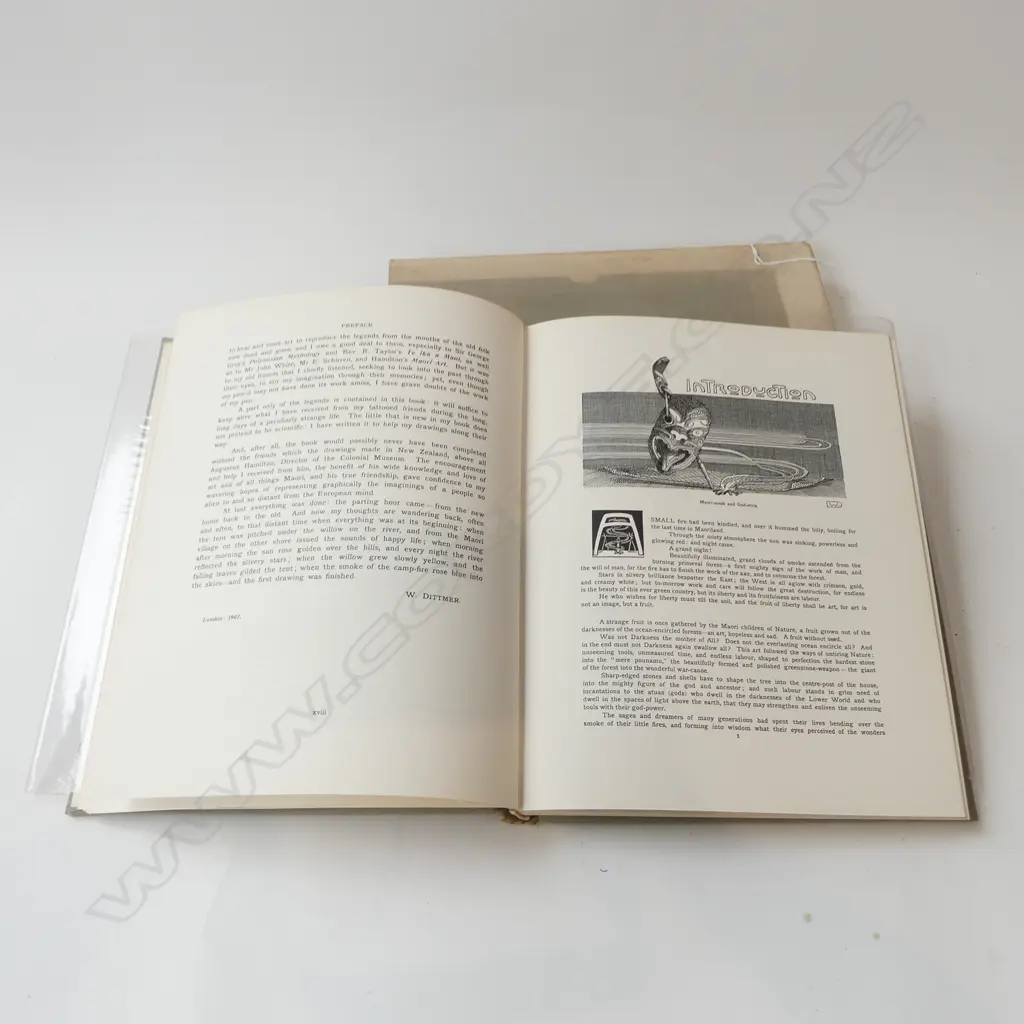 THE BOOK WM. DITTMER 'TE TOHUNGA' 1970 REPRINT in slip case Image 1++