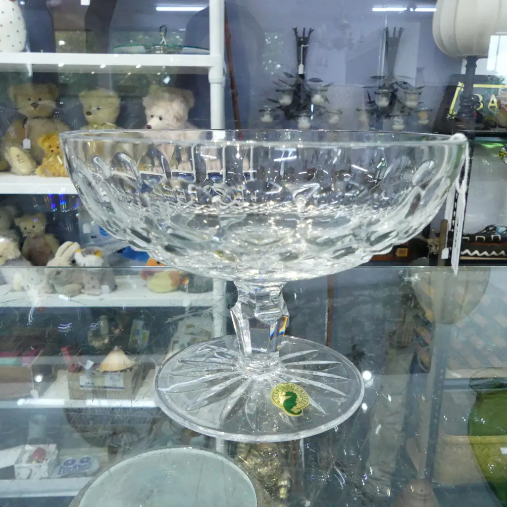 WATERFORD ‘COLLEEN’ CUT CRYSTAL COMPORT IRISH, D.158MM, H.120MM Image 1++