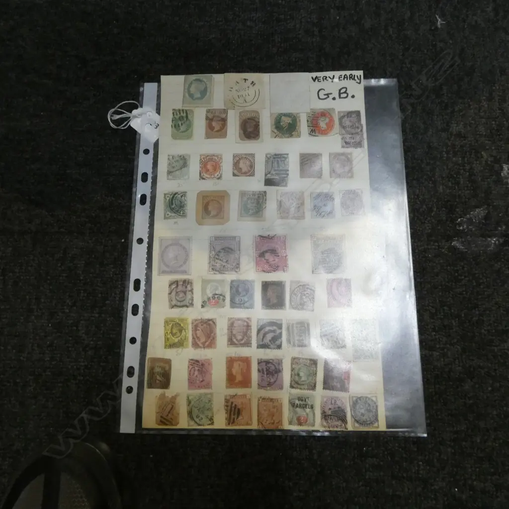SHEET OF EARLY GREAT BRITON STAMPS Image 1++