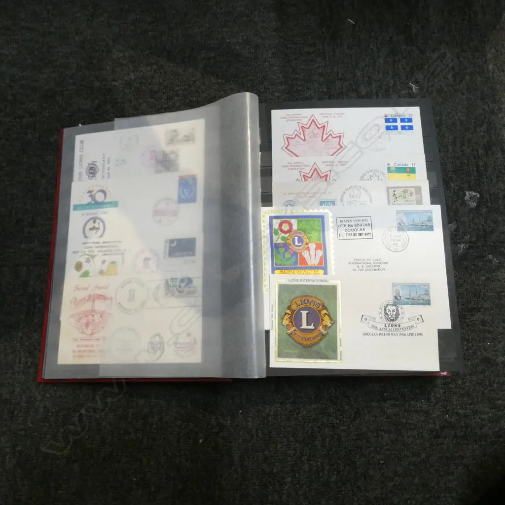 LG STAMP ALBUM; LIONS CLUB FIRST DAY COVERS 1970s-2010  Image 1++