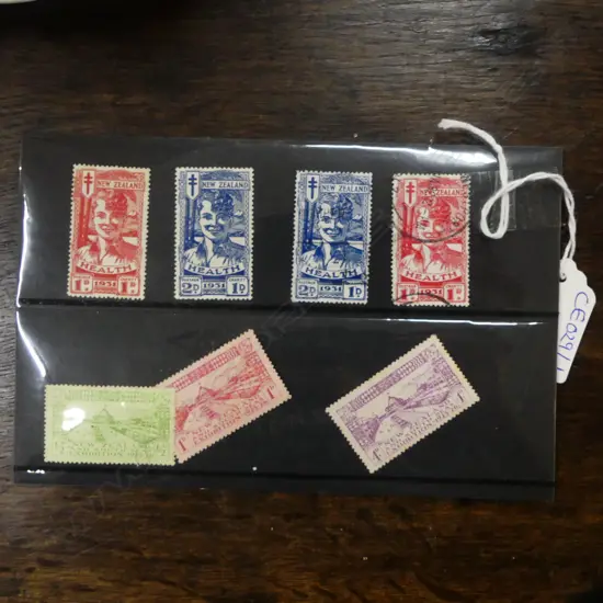7 NZ STAMPS; 4 'SMILING BOY' HEALTH + 3 EXHIBITION 1925-26
