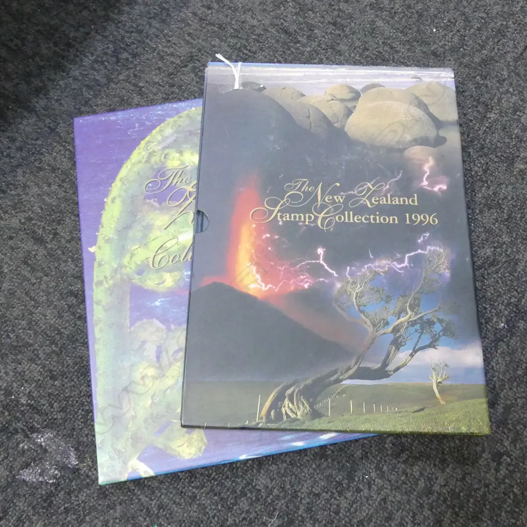 2 NZ STAMP YEAR BOOKS; 1995, 1996 Image 1++