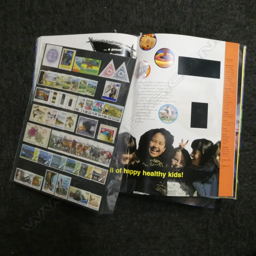2 NZ STAMP YEAR BOOKS BOTH 1997, ROYAL WEDDING 50th ANN. Image 1++