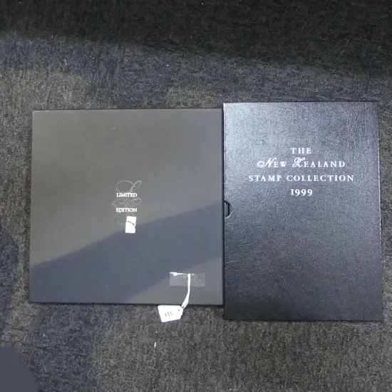 NZ STAMP COLLECTION 1999 + 'A NEW BEGINNING' 1998  CASED ALBUM