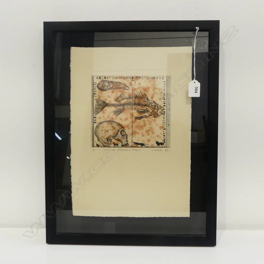 BARRY CLEAVIN 'WITHIN AN ACCEPTABLE MARGIN' A/P ETCHING 1991 375x260mm Image 1++