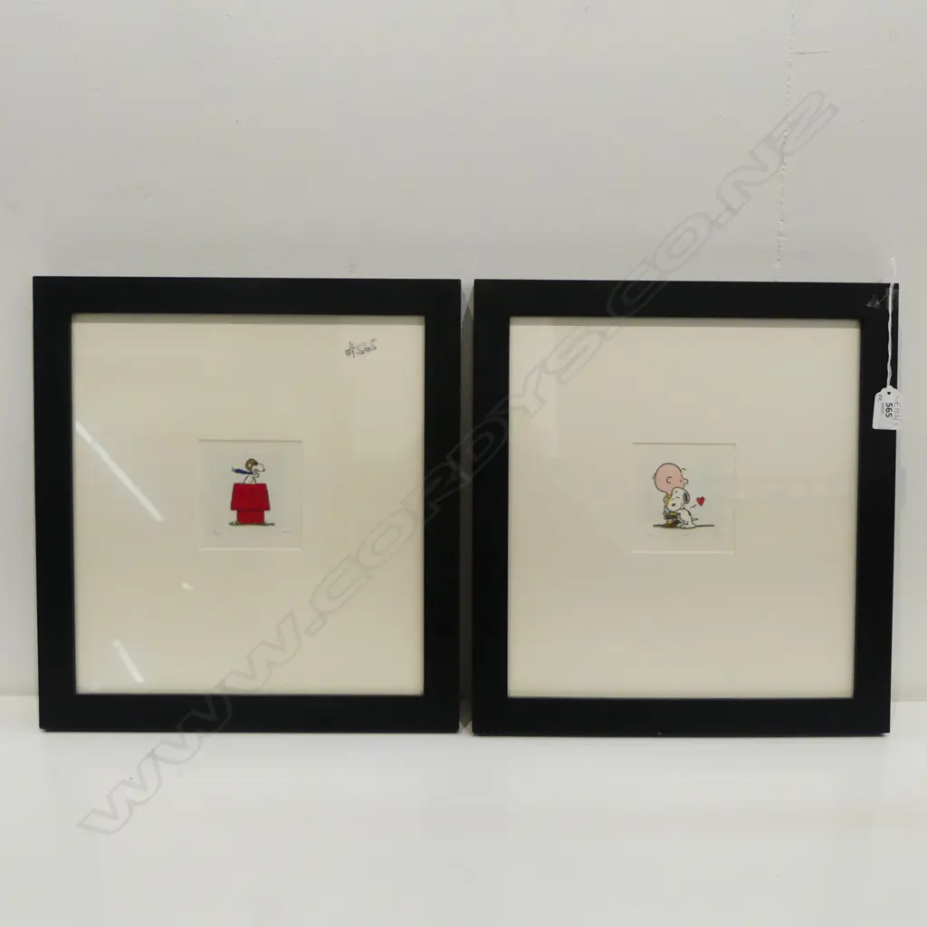 2 PARK WEST SNOOPY ETCHINGS 90x90mm Image 1++