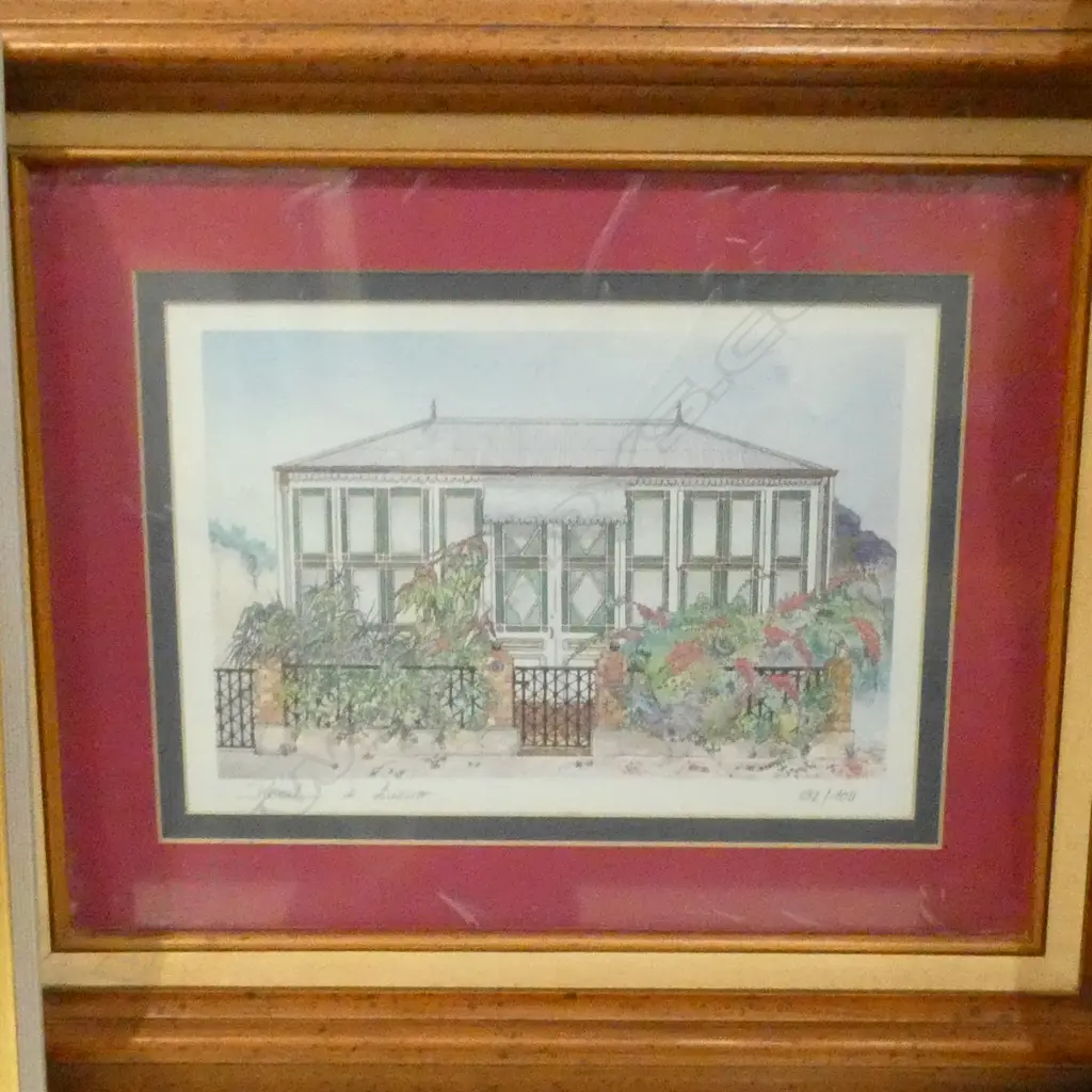 3 PASCAL DI LUCCIO PRINTS, FRENCH COLONIAL HOUSES NEW CALEDONIA, 160x220mm Image 1++