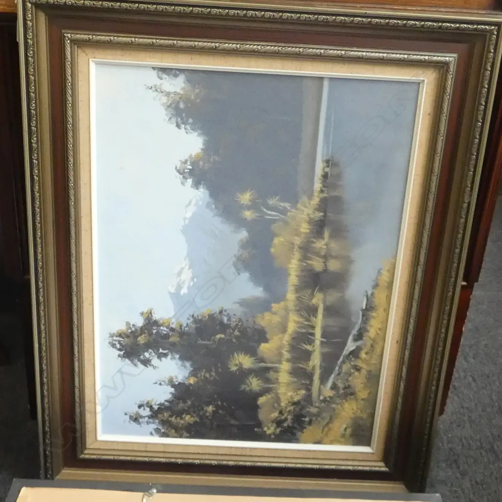 WAYNE SINCLAIR, BUSH LANDSCAPE, OIL ON BOARD 445x600mm Image 1++