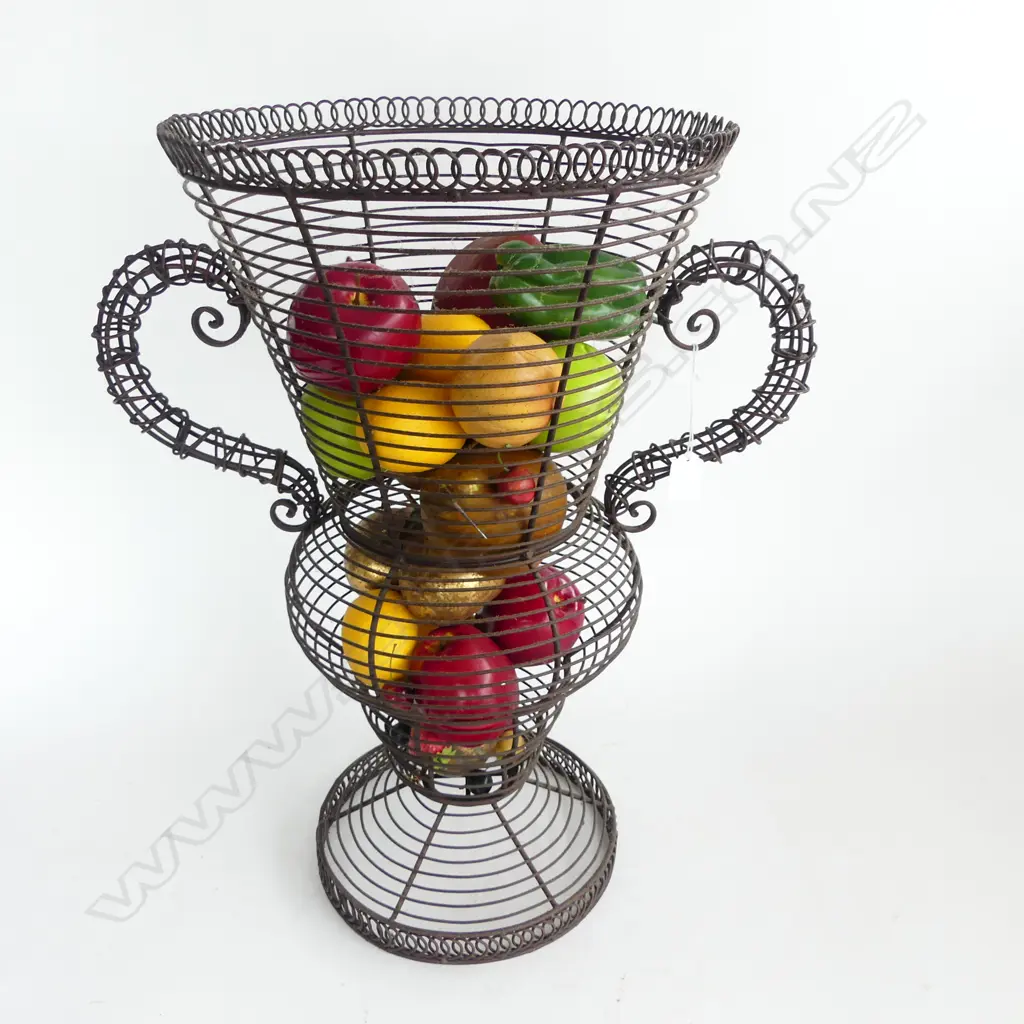 LG WIRE VASE H.590mm + FAUX FRUIT Image 1++