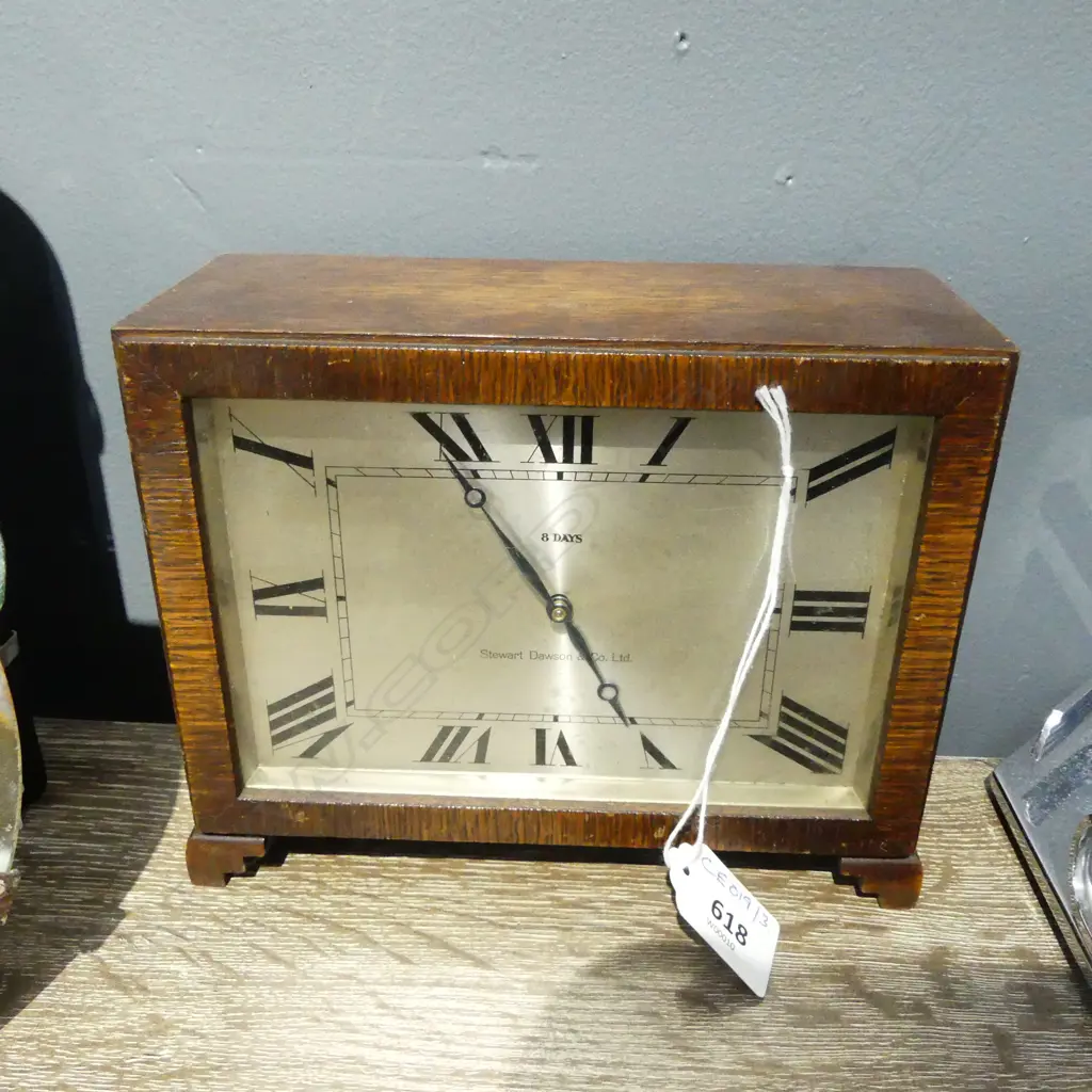 GERMAN H.A.C. 8 DAY CLOCK H.145mm Image 1++