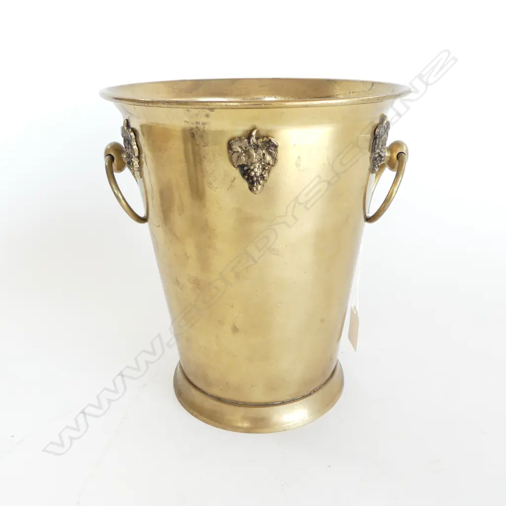 GOLD METAL CHAMPAGNE BUCKET H.235mm Image 1++