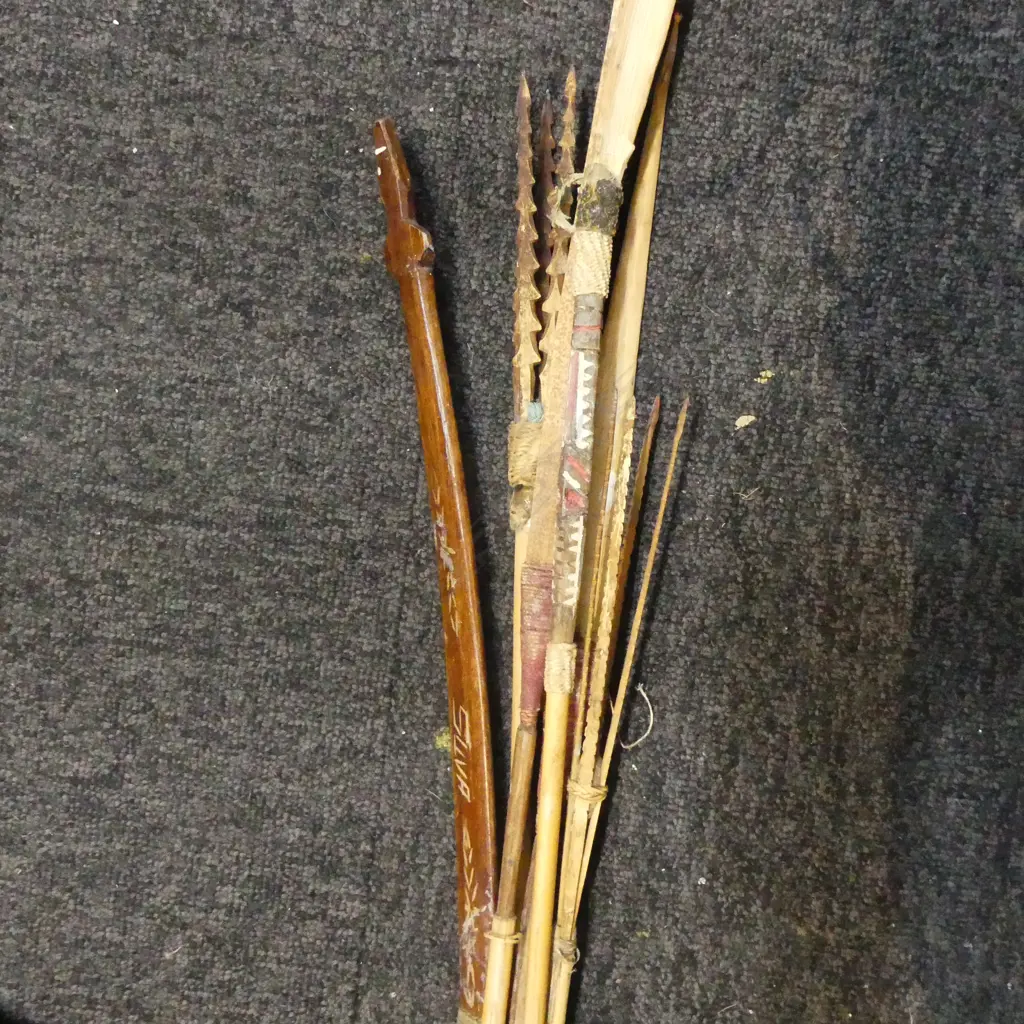 PNG BOW L950MM & 5 DIFFERNT TIPPED ARROWS  Image 1++