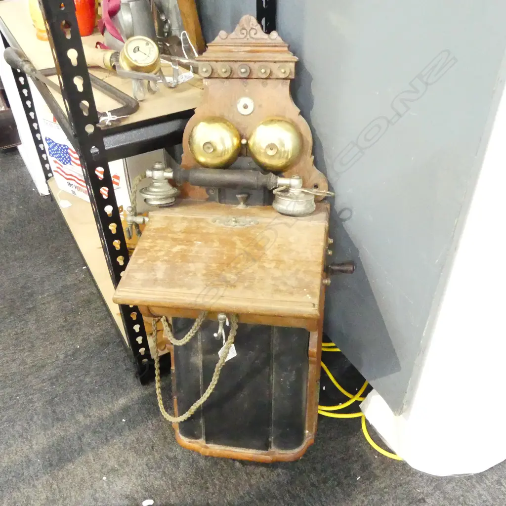 ANTIQUE WALL PHONE H.710mm Image 1++