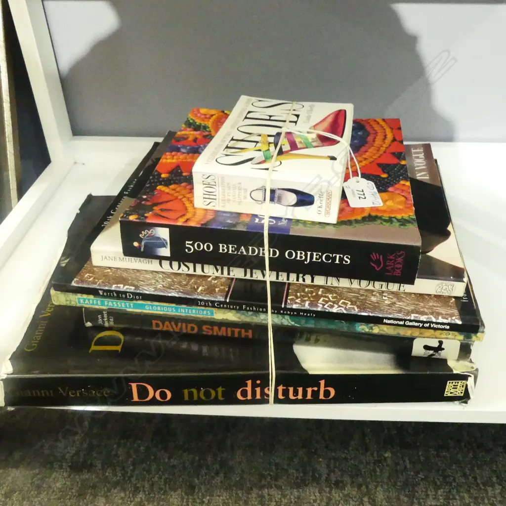 7 BOOKS ON DESIGN + JEWELLERY + SHOES + VERSACE ETC  Image 1++