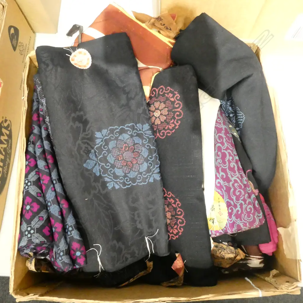 ASST JAPANESE NEW FABRIC LENGTHS SILK WOOL ETC Image 1++