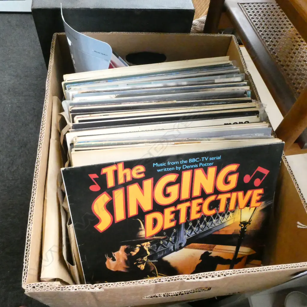 COLLECTION OF 40 PLUS 33 RECORDS & BOXED SONY CD PLAYER Image 1++