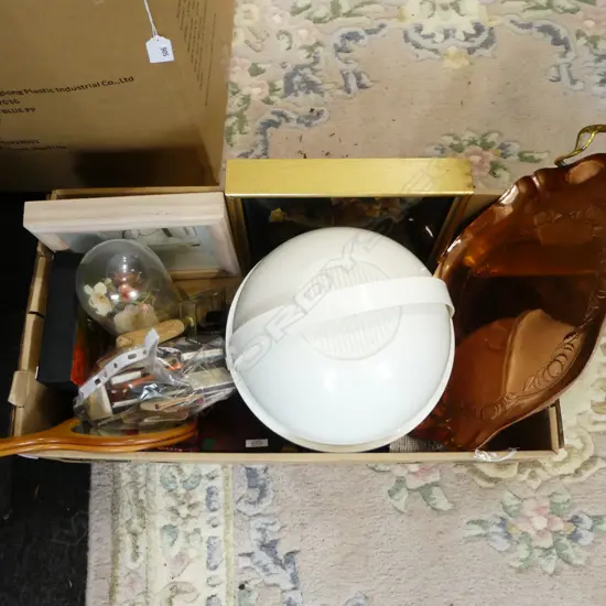 BOX LOT MISC HAIR DRYER MATCH BOX COLLCTION ETC