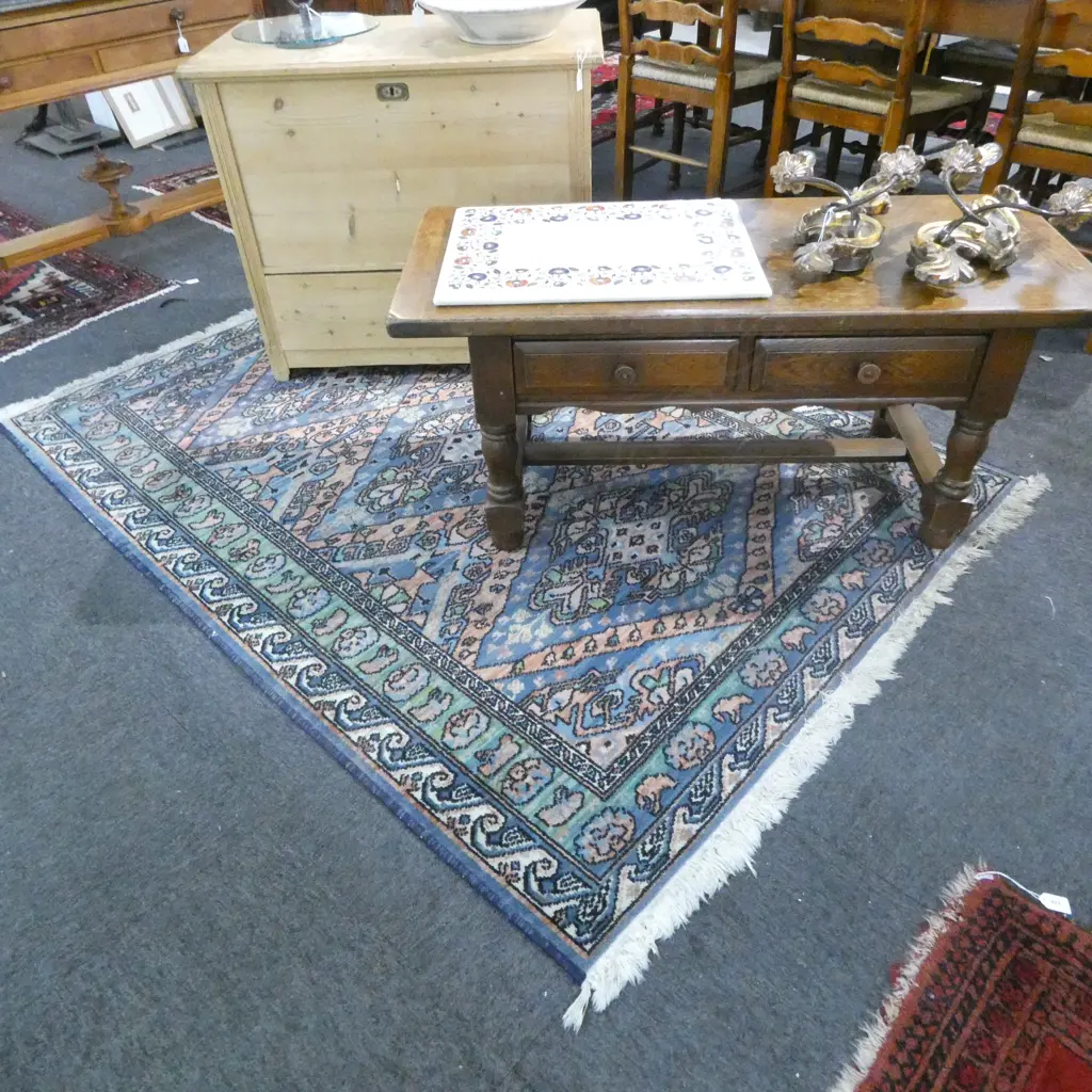 MACHINED WOOL PILE RUG 1920x1400mm Image 1++