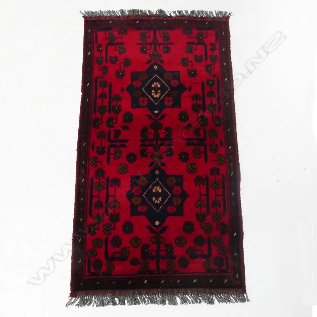 SM HANDKNOTTED ANDKHOY RUG, 1050 x 540mm Image 1++