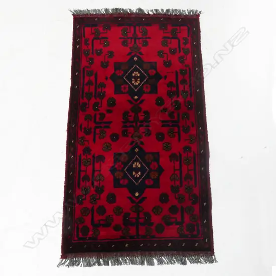 SM HANDKNOTTED ANDKHOY RUG, 1050 x 540mm