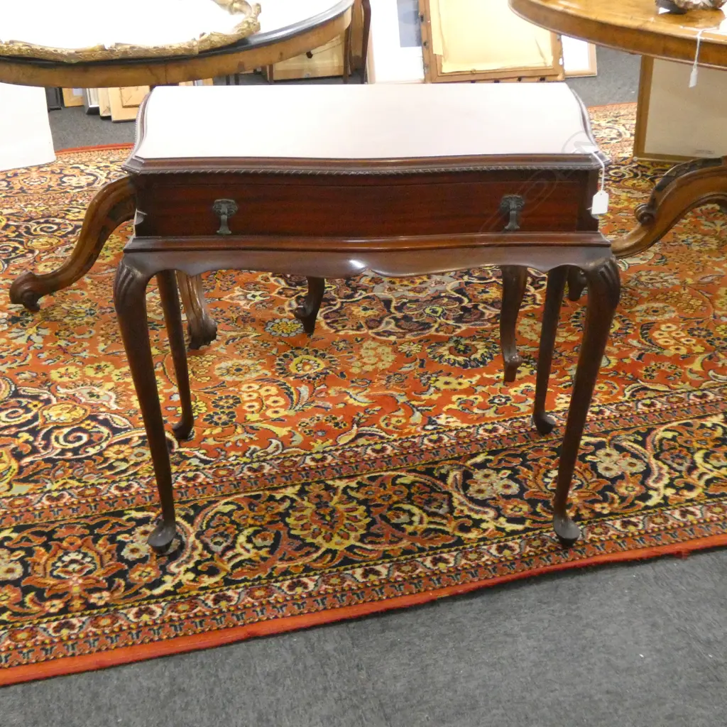 MAHOGANY SIDE TABLE 780x350x700mm Image 1++
