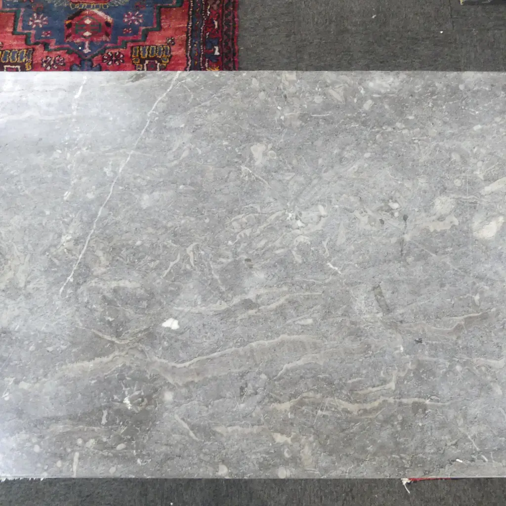 VICTORIAN PINE GREEN MARBLE TOPPED PASTRY TABLE, STRETCHER BASE 1150x510x770mm Image 1++