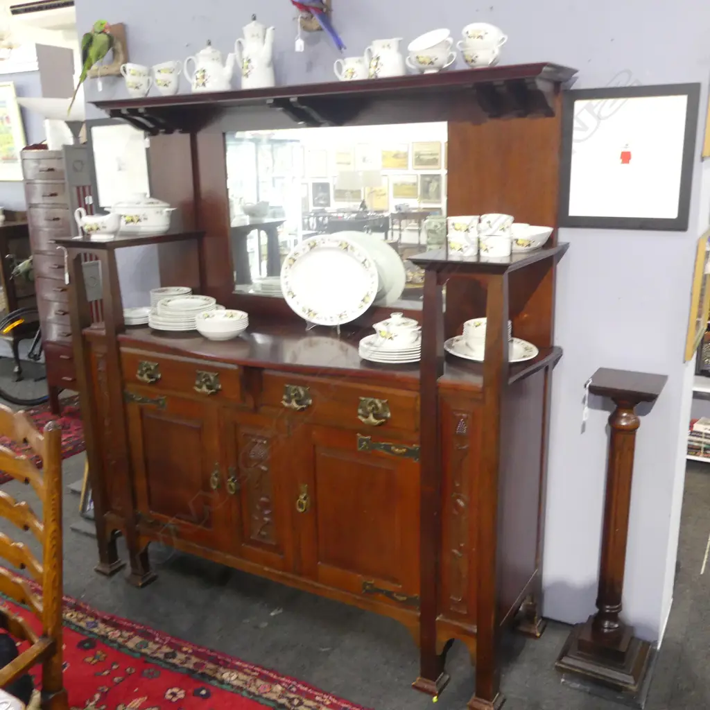 QUALITY ARTS & CRAFTS KAURI MIRRORBACK SIDEBOARD Image 1++