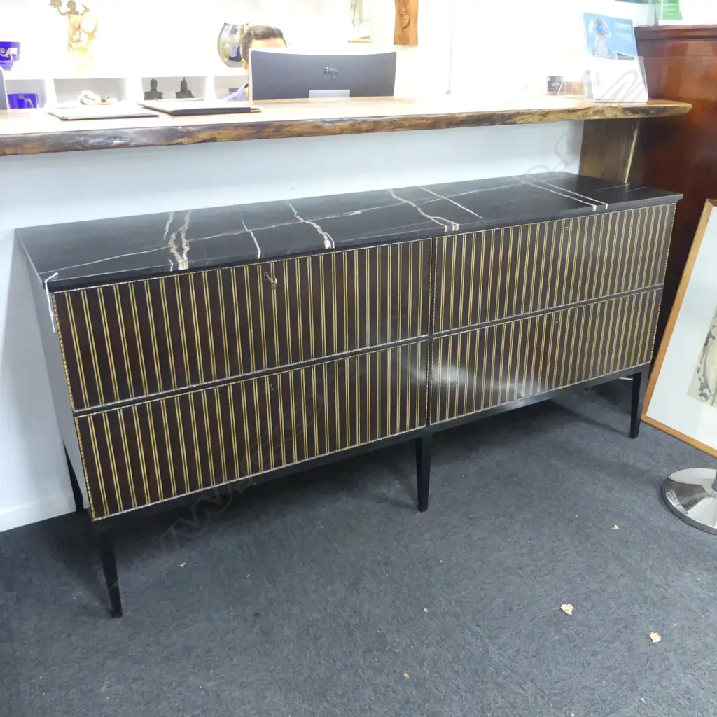 MODERN BUFFET BY ALFONSO MARINA MEXICO w marble top 1885x555x880mm Image 1++