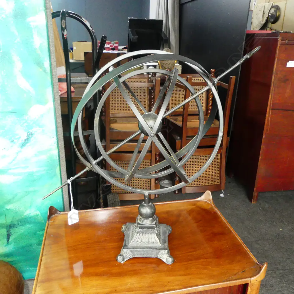 DECORATIVE METAL GYROSCOPE H.450mm Image 1++
