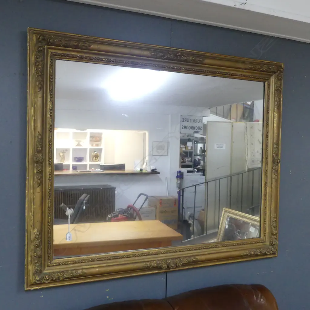 ANTIQUE GILT FRAME MIRROR 1140x1415mm Image 1++