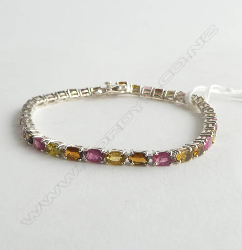 SILVER SET TOURMALINE BRACELET  Image 1++