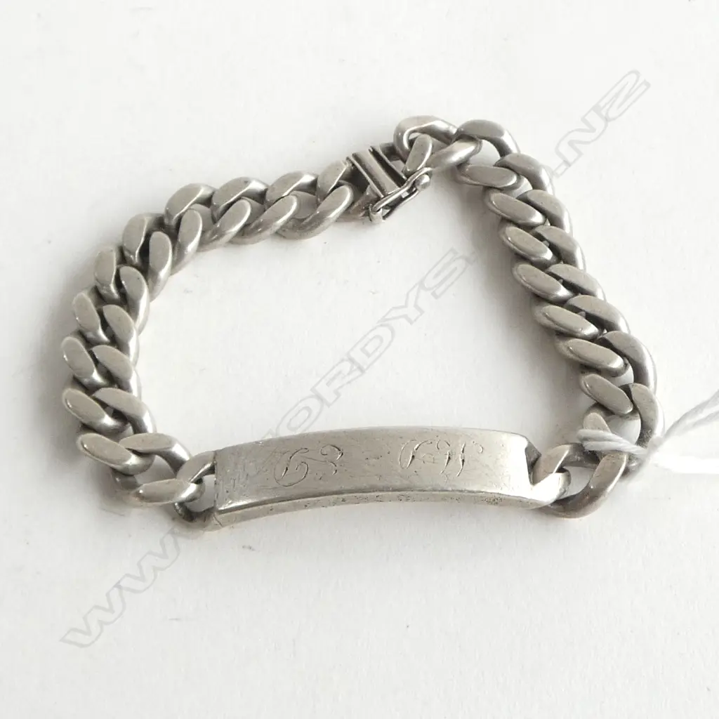 S/SILVER NAME BRACLET 50G Image 1++