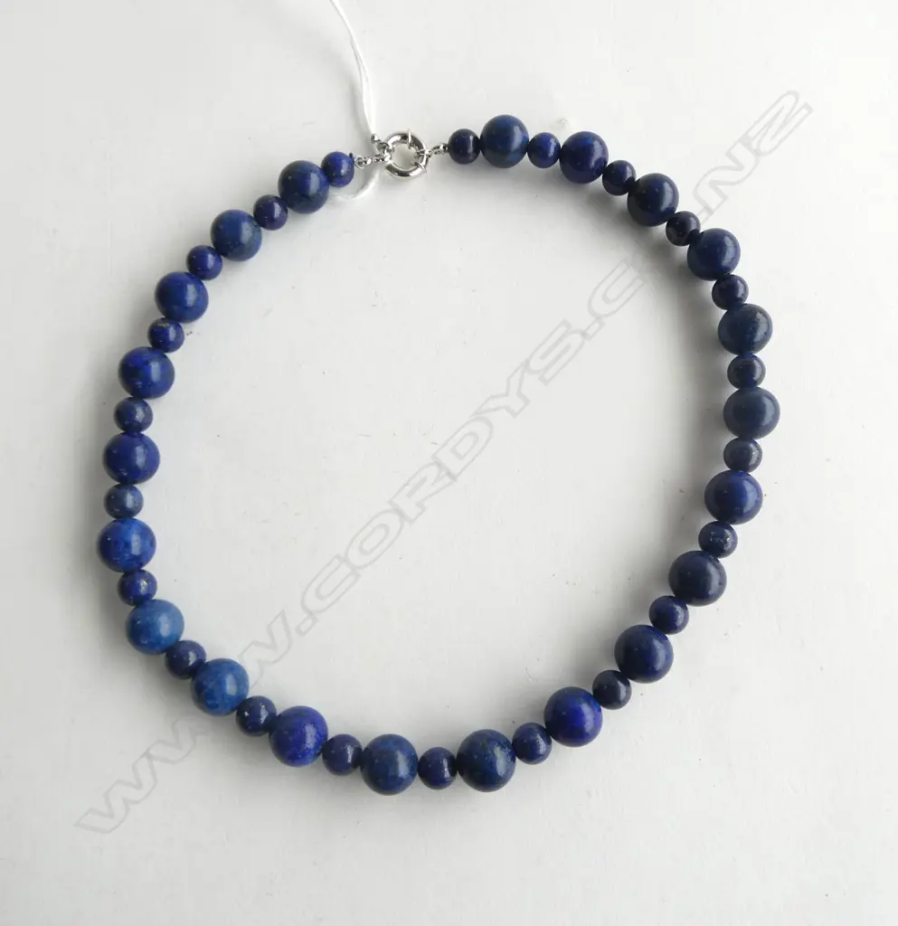 LAPIS LAZULI BEAD NECKLACE Image 1++