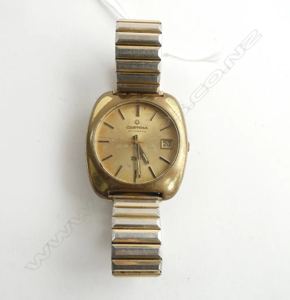Vintage Certina gold plate gent's wristwatch running Image 1++