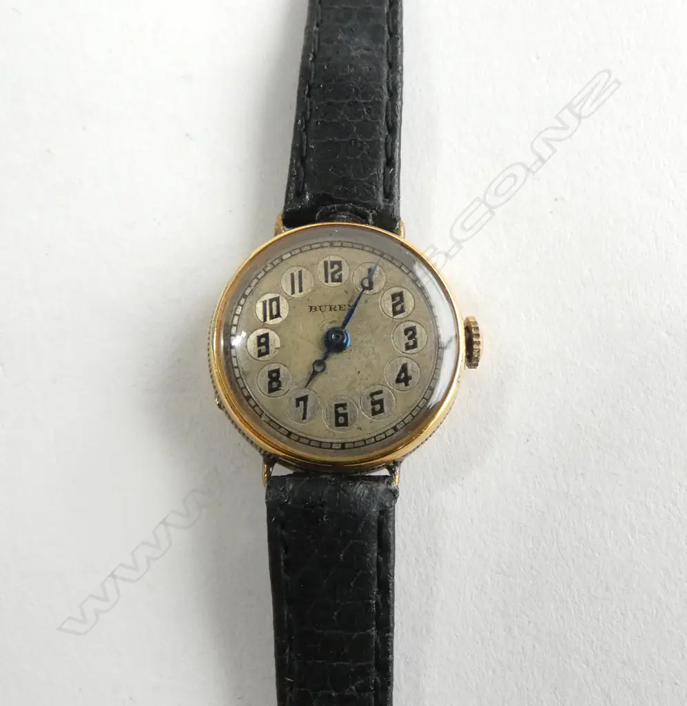 18ct GOLD VINTAGE BUREN LADIES WRISTWATCH  Image 1++