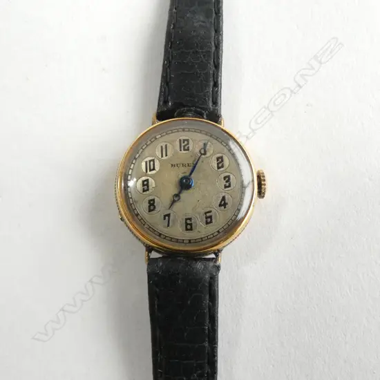 18ct GOLD VINTAGE BUREN LADIES WRISTWATCH 