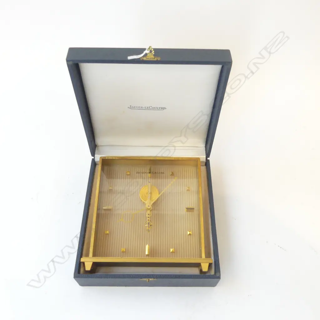 JAEGER LECOULTRE CLOCK H.165mm, BOXED apparently not working Image 1++