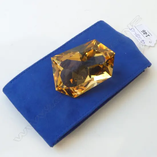 431carat MASSIVE FANCY CUT CITRINE. Provenance: Brought to NZ about 50 years ago.