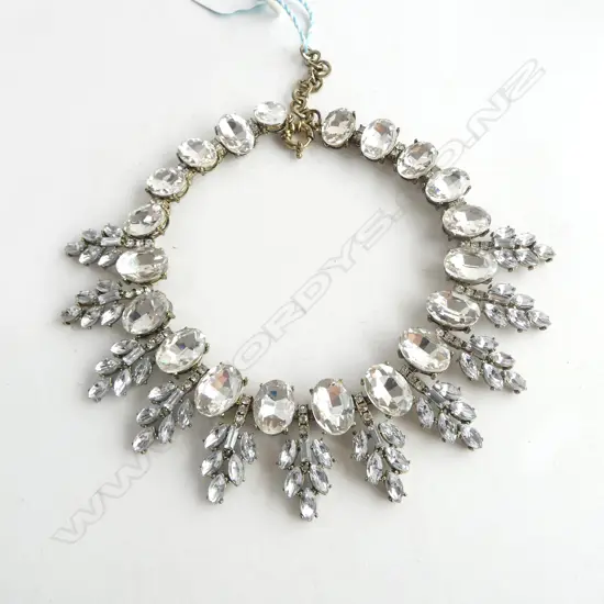BLUE ILLUSION COSTUME NECKLACE