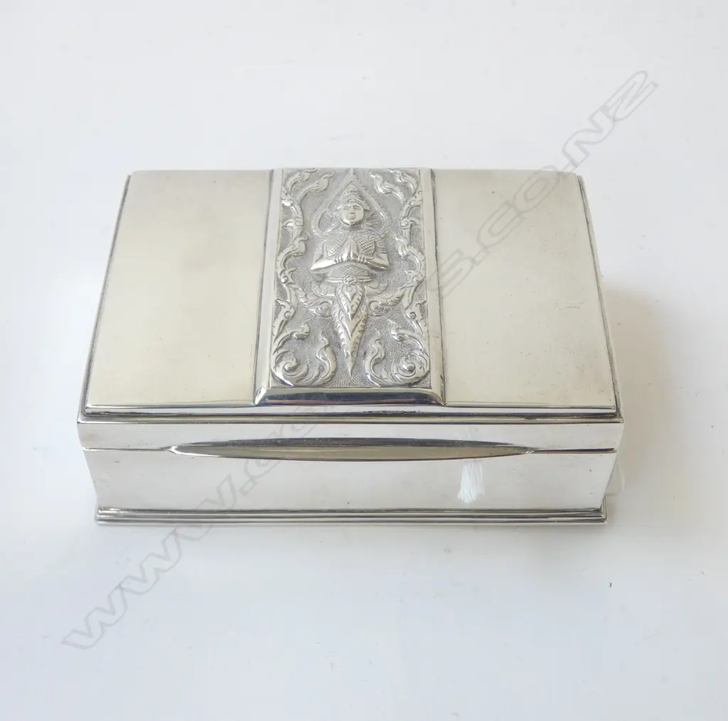 SIAM STERLING SILVER BOX W.105mm Image 1++