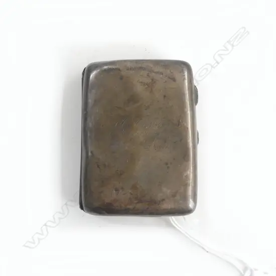SILVER CIGARETTE CASE Birmingham 1915 73gms catch needs attention