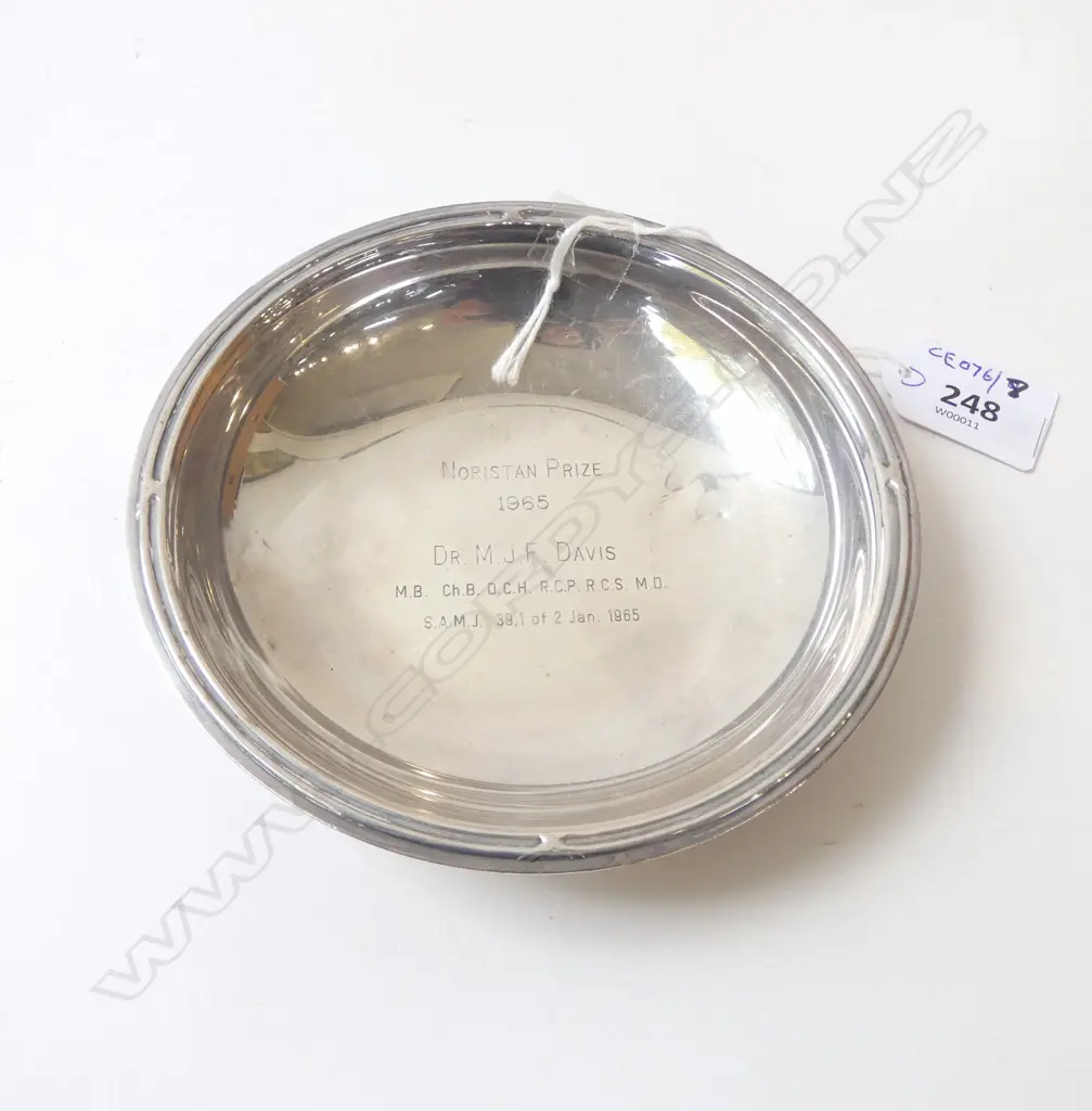 S/SILVER PRESENTATION DISH 175G Image 1++