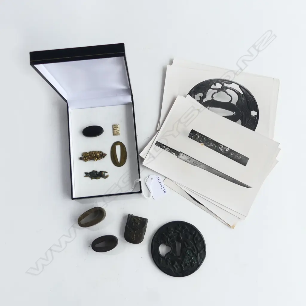 A JAPANESE TSUBA & MISC SWORD MOUNTS, ETC Image 1++