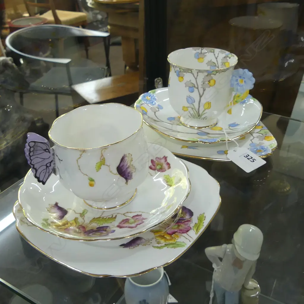 STANDARD CHINA 'DAISY SHAPE' TRIO + ROYAL ALBERT TRIO Image 1++