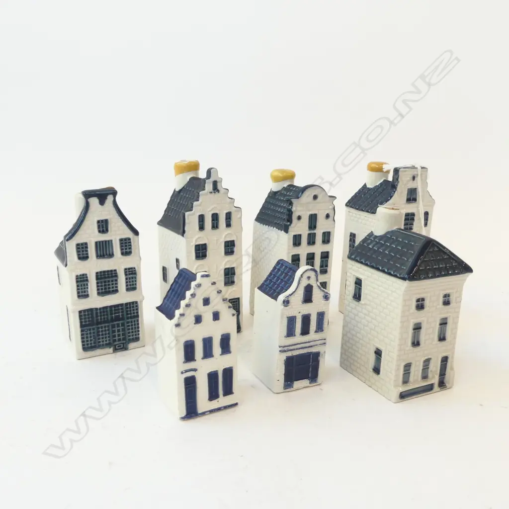 7 DELFT HOUSES; 5 KLM H.110mm Image 1++