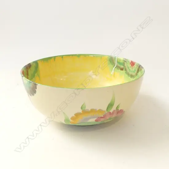 CLARICE CLIFF POTTERY BOWL Dia.210mm