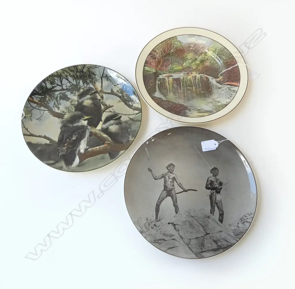 3 R/D AUSTRALIAN PICTORIAL RACK PLATES DIA270MM Image 1++