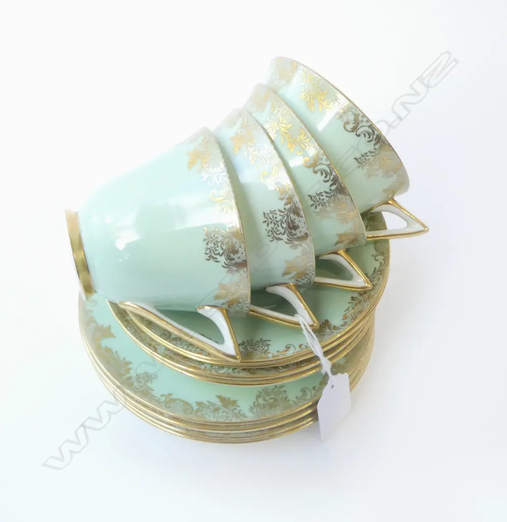 4 RD ART DECO GREEN CSP SETS Image 1++