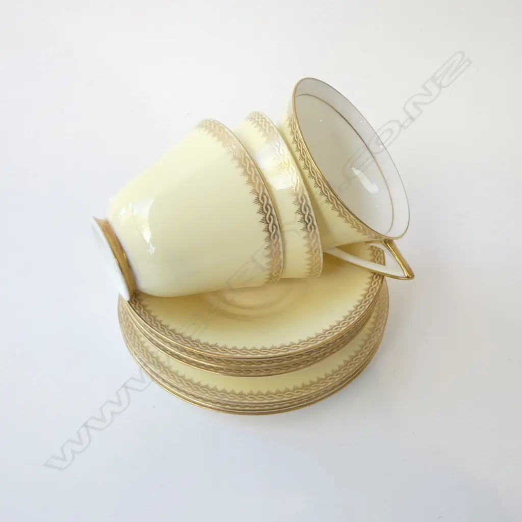 3 RD ART DECO SOFT YELLOW CSP SETS Image 1++