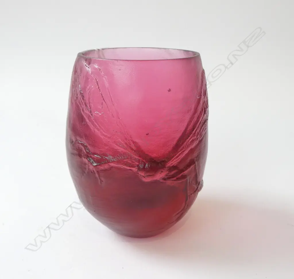 DONNA FEARY PINK CAST GLASS VASE H.105mm Image 1++